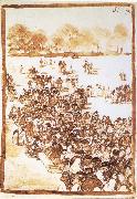 Francisco Goya Crowd in a Park oil painting on canvas